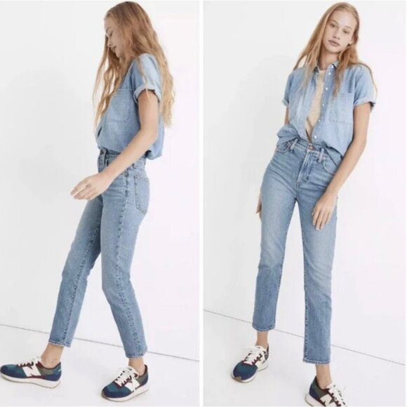 NEW Madewell The Perfect Vintage Jean in Banner Wash Size 28 NWT - Picture 2 of 12